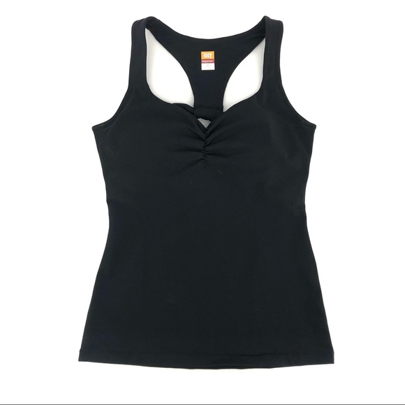 Lucy Tops - Lucy Black Racer Back Sleeveless Tank Athletic Top